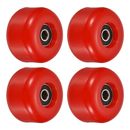 PATIKIL 4 Stück 54mm Longboard Rollen mit Lager ABEC-9 Skateboard Rad Straße Rollen für...