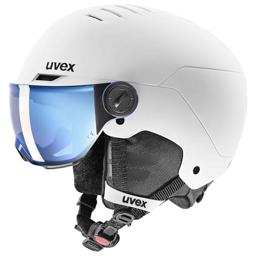 uvex rocket jr visor - robuster Skihelm für Kinder - mit Visier - optimierte Belüftung -...