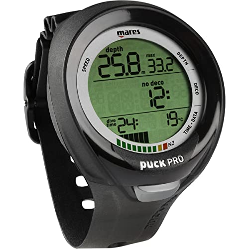 Mares Puck Pro + Tauchcomputer, Black, One Size