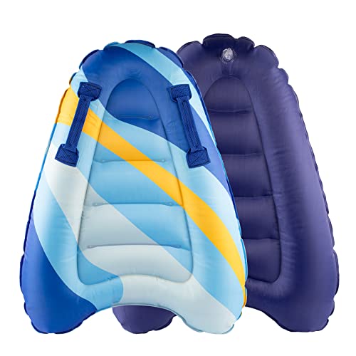 Aufblasbares Bodyboard Tragbares Bodyboard Kinder mit Griffen,Faltbar Schwimmenboard 75 x...