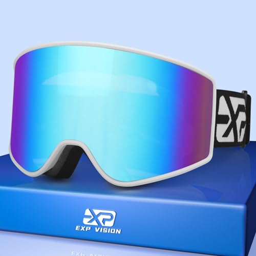 EXP VISION Skibrille, Snowboard Brille für Brillenträger Herren Damen Erwachsene...