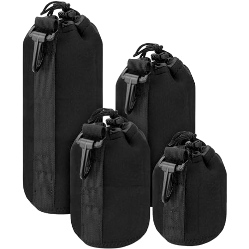 Belle Vous 4 TLG Schwarzes Objektiv Tasche Set - Wasserabweisende Neopren Tasche für...