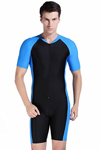 Cokar Herren Schwimmanzug Lang Sonnenschutzkleidung Sunsuit Ganzkörperansicht Badeanzug...