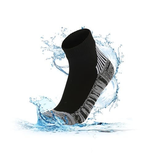 RANDY SUN Unisex Wasserdichte Socken, Atmungsaktive Outdoor Socken für Radfahren Wandern...