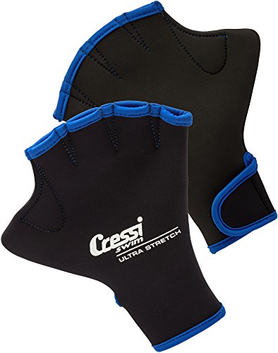 Cressi Unisex Erwachsene Swim Gloves Schwimmhandschuhe, Schwarz, Large