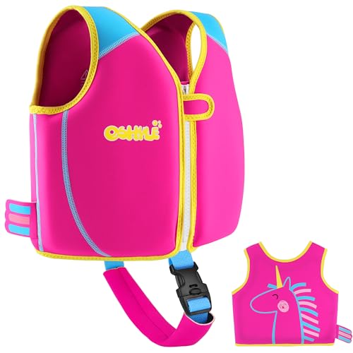 OSHYLE Kinder Schwimmweste - Jungen Mädchen Neopren Schwimmen Jacke Kleinkind Schwimmen...