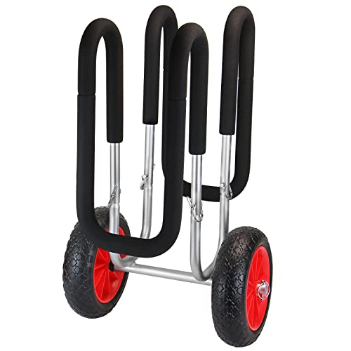 ALPIDEX SUP Transportwagen Stand Up Paddle Board Trolley Wagen Ø25 cm Breite Reifen...