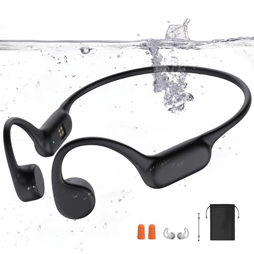 Kopfhörer Schwimmen, Knochenschall Kopfhörer Bluetooth 5.4, IPX8 Wasserdicht...