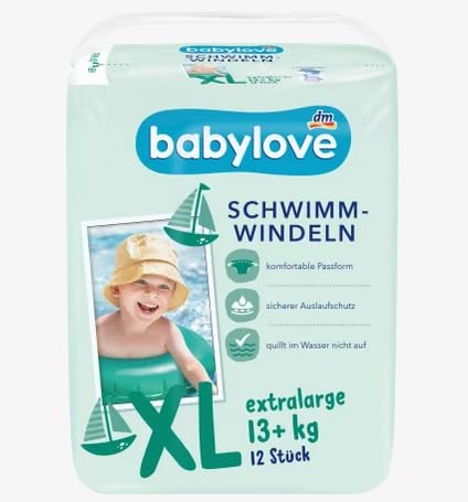 babylove Schwimmwindeln XL, 12 Stück