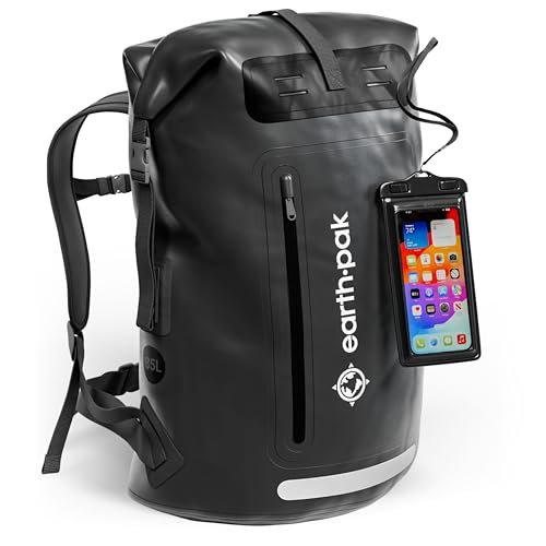 Earth Pak wasserdichter Rucksack – 35L / 55L Waterproof Backpack mit leistungsstarkem...