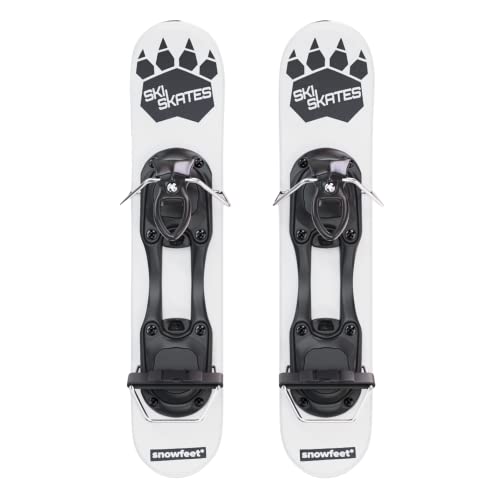 Snowfeet Skiskates - Short Mini Ski Skates for Snow