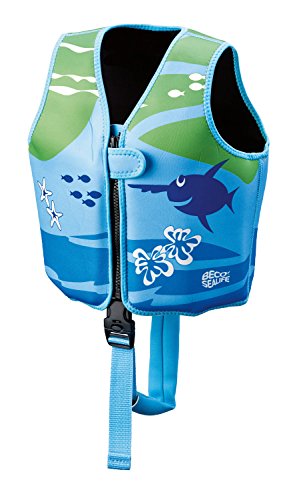 BECO Beermann GmbH Unisex Jugend 09639-008 S Sealife Schwimmweste blau/Gruen Groeße