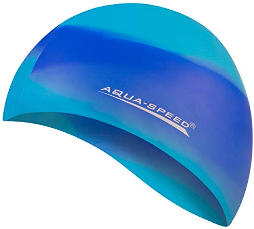 Aqua Speed Badekappe Herren | Silikon | Bademütze | Badehaube | Mehrfarbig +...