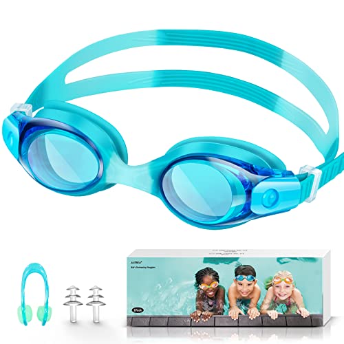 Schwimmbrille Kinder,Taucherbrille für Jungen und Mädchen,Anti UV-Schutz Kein Leck...