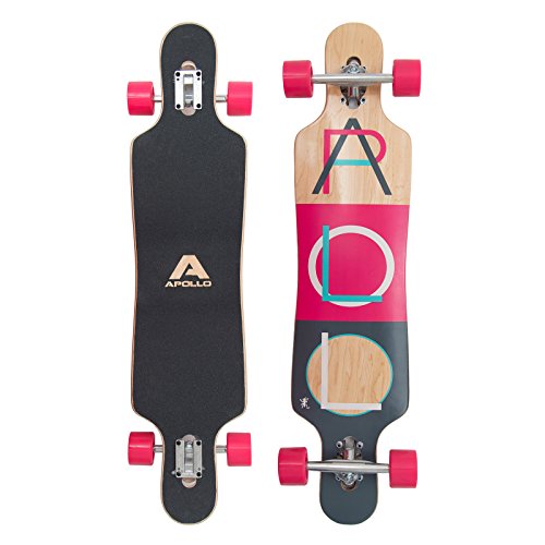 Apollo longboard, complete board with high speed ABEC bearings