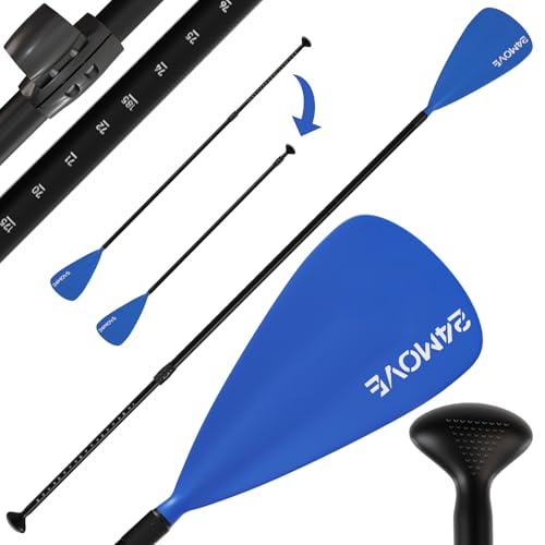 24MOVE® Paddel Einzelpaddel Teleskoppaddel Stechpaddel für SUP Stand Up Board, Paddling,...