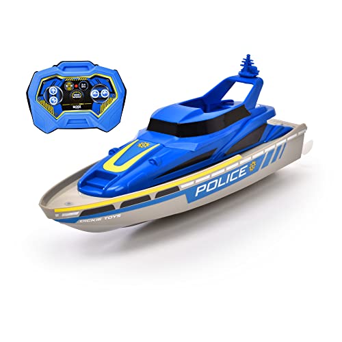 Dickie Toys - RC Polizei-Boot - ferngesteuertes Spielzeug-Boot in Polizei-Design ab 6...