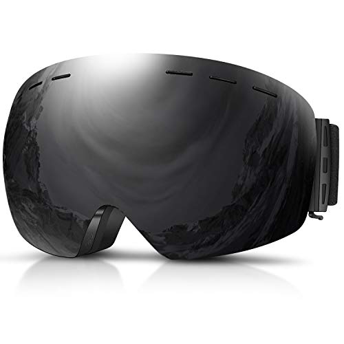 DADA-PRO Skibrille Herren Damen Snowboardbrille für brillenträger, Rahmenlose OTG...