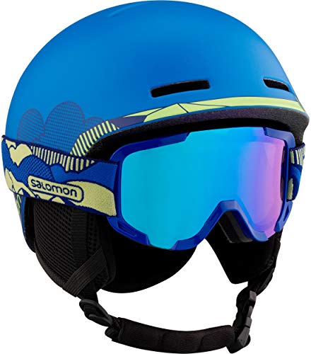 Salomon Kinder Ski- und Snowboardhelm mit Skibrille