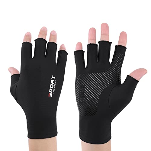 Faletony Fingerlose Handschuhe Fahrradhandschuhe Angeln Gloves Herren Damen Touchscreen...