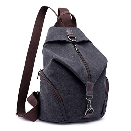 EVEOUT Vintage Unisex Casual Canvas College Schulter Rucksack, Frauen und Herren Laptop...