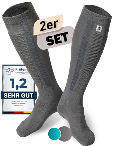 CORE GORIMO – 2 Paar – Skisocken aus Merino – angenehm warm und super weich –...