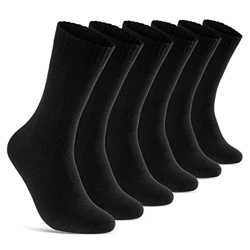 6 | 12 | 24 Paar THERMO Socken Herren Wintersocken Baumwolle Vollfrottee Schwarz 10900 WP...