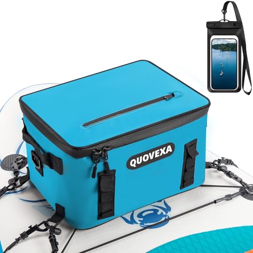 Quovexa Cooler Deck Bag, Paddle Board Cooler mit 4 Taschen, großer Kajakkühler passend...