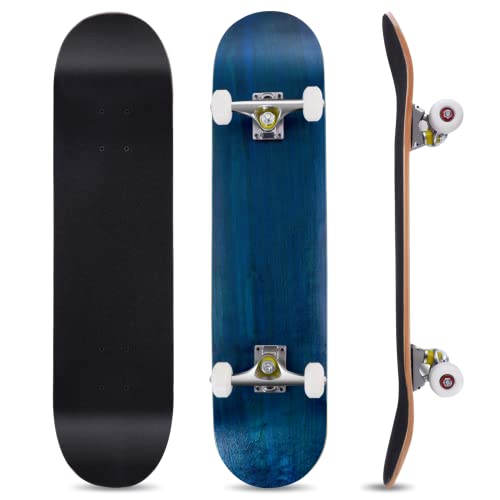 COSTWAY 80 x 20 cm Skateboard für Anfänger, Komplette Cruiser mit ABEC-7 Kugellager,...