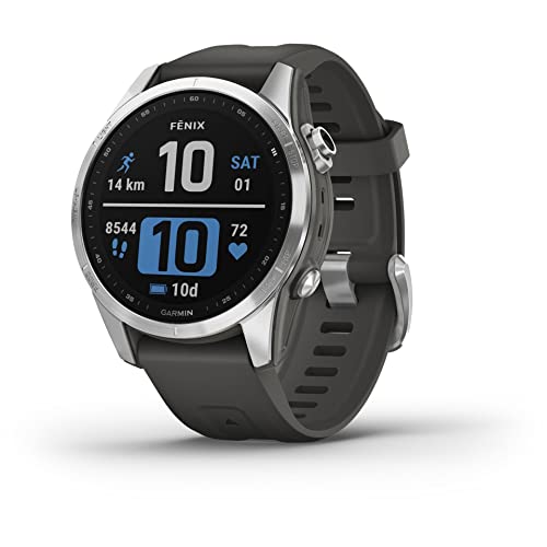 Garmin fenix 7S – schlanke GPS-Multisport-Smartwatch mit 1,2“ Display und...