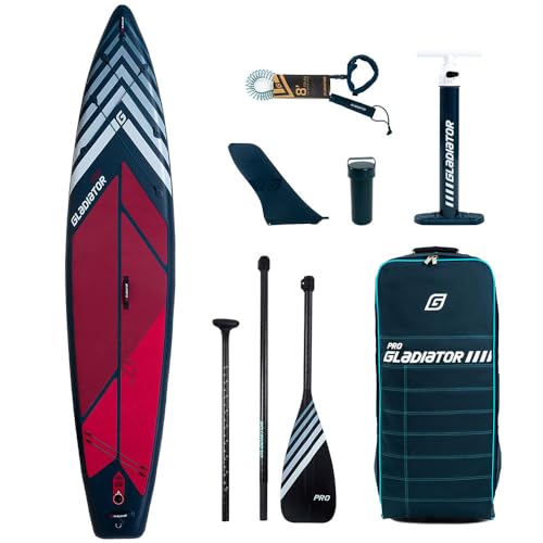 Campsup SUP Gladiator Pro 12'6 Touring Aufblasbares Stand Up Paddle Board | 381 x 81 x 15...