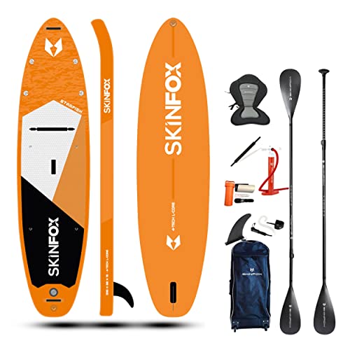 SKINFOX Starfish Carbon-Set (335x80x15) 4-TECH L-CORE SUP Paddelboard orange - Farbe:...