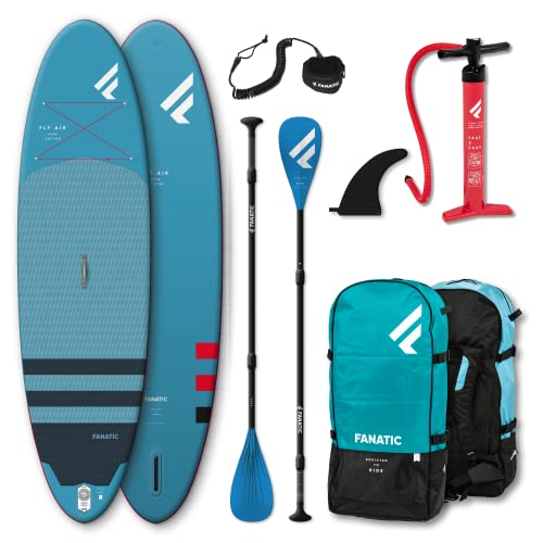 FANATIC Fly Air Stand Up Paddle Board Set mit Pure Paddel und Pumpe