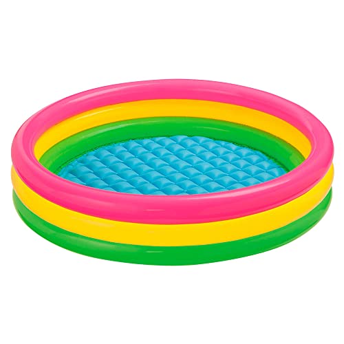 Intex 57412NP - Sunset Glow Baby Pool, 3-Ring, ø 114 x 25 cm