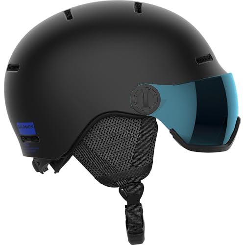 Salomon Orka Visor Kinder Helm Ski Snowboarden, Integrierter Komfort, einfach anzupassende...