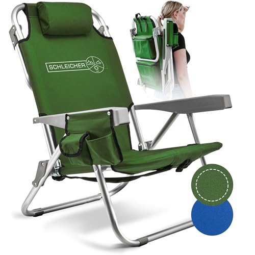 Schleicher - Strandstuhl Campingstuhl Klappstuhl Outdoorstuhl Klappbar Faltbar Ultraleicht...