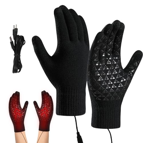 Vegena Beheizbare Handschuhe, USB Beheizte Handschuhe, Winterhandschuhe Herren Damen...