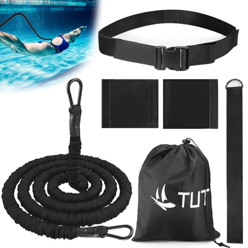 TUT Schwimmgürtel, 4-10M Schwimmgurt für Pool, Einstellbare Schwimmtrainer für...