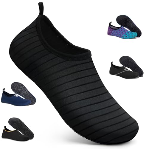 WateLves Wasserschuhe für Damen Herren Kinder Unisex Badeschuhe Schwimmschuhe...