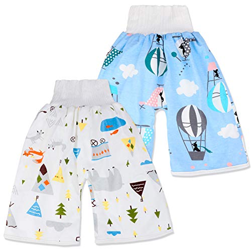 FLYISH DIRECT 2 Stück Baby Windelrock Windelhose Töpfchen Trainingshose für Kinder...