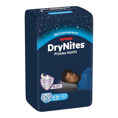 Huggies DryNites hochabsorbierende Nachtwindeln bei Bettnässen, für Jungen 8-13 Jahre...