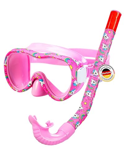 aquazon Kids Preisgünstiges Schnorchelset, Tauchset, Schwimmset, mit Schnorchelbrille und...