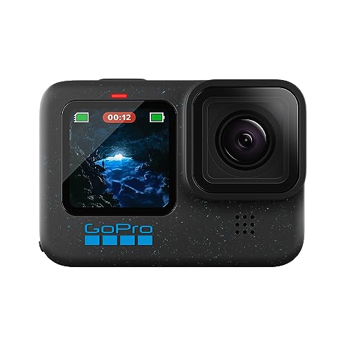 GoPro HERO12 Black – wasserdichte Action-Kamera mit 5,3K60 Ultra HD-Video, 27 MP Fotos,...