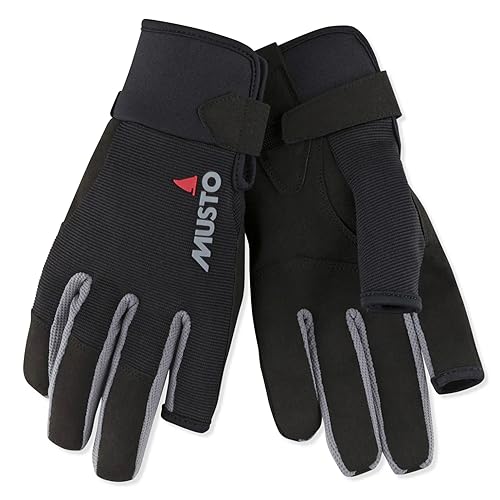 Musto 2018 Essential Segelhandschuhe Sailing Long Finger Gloves Black AUGL002 Size - -...