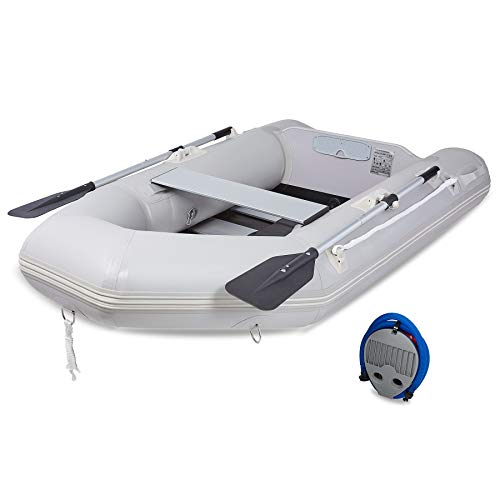 Z ZELUS 2,3M Schlauchboot 2 Personen Aufblasbares Boot 230x130x33cm Sportboot mit 2 Paddel...