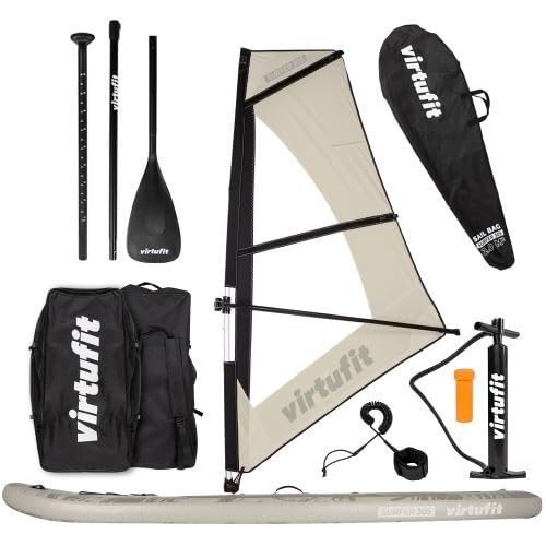 VirtuFit Supboard Surfer 305 - Beige - Inklusive Windsurfer und Zubehör