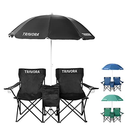 TRAVORA 2-seater partner camping chair