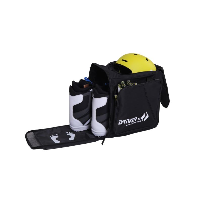 Driver13 Skischuhrucksack mit Helmfach Ideal für Deine Skischuhe mit Helmfach für Hart +...