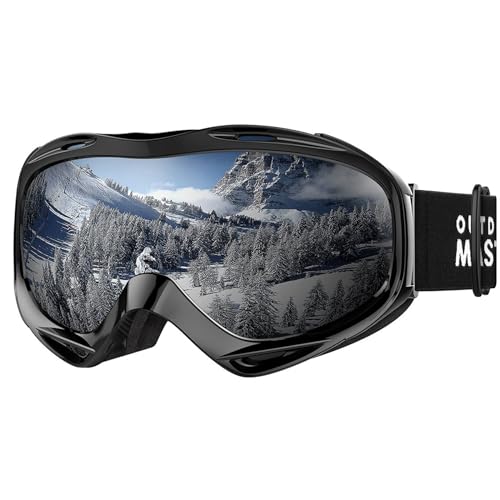 OutdoorMaster Skibrille, Snowboardbrille Schneebrille OTG 100% UV-Schutz, helmkompatible...