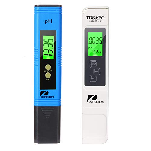 Pancellent PH Messgerät, PH TDS EC und Temperatur 4 in 1 Set, Wasserqualität Tester(ATC)...